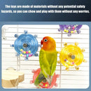 SpinWheel™ Parrot Decompression Rotating Wheel Toy – Energy Release Cage Toy for Birds