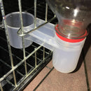 HydroSip™ Transparent Bird Drinker Cups – 10-Pack Plastic Cage Water Feeders for Parrots & Pigeons