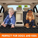 HammockGuard™ Waterproof Dog Car Seat Cover – Hammock Style with Shoulder Straps & Seatbelt