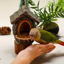 NestHaven™ Natural Bark Bird House – Weatherproof Hanging Nest & Garden Feeder for Wild Birds