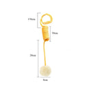 SpringBounce™ Colored Spring Cat Teaser Ball – Self-Exciting Suction Cup Hanging Toy with Rabbit Fur