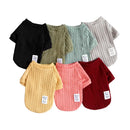 CozyKnit™ Solid Warm Dog & Cat Sweater – Soft Polyester Autumn/Winter Pet Clothes (XS–2XL)
