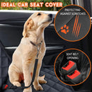 HammockGuard™ Waterproof Dog Car Seat Cover – Hammock Style with Shoulder Straps & Seatbelt