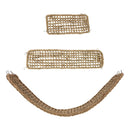 GrassWeave™ Parrot Climbing Rope Ladder & Seagrass Hammock – 4-Hook Hanging Foraging Mat for Birds