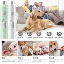 DualSpeed™ Electric Pet Nail Grinder – 2-Speed USB Rechargeable Trimmer with Diamond Wheel for Dogs & Cats