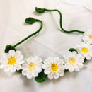 DaisyKnit™ Hand-Knitted Daisy Pet Necklace