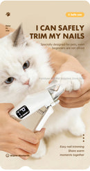 Duo-Trim™ 2-in-1 Pet Nail Clipper & Grinder – Precision LED & Ultra-Quiet Motor