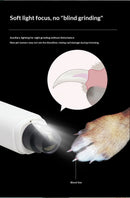 QuietGrind™ Electric Pet Nail Grinder – Quiet USB Rechargeable Claw Trimmer with LED Light & Safety Guard