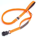 Tactical Shock-Absorbing Bungee Leash: Heavy-Duty Reflective Lead with Integrated Car Seatbelt