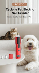 ROJECO™ LED Precision Pet Nail Grinder: 7-Speed Professional Grooming for Dogs & Cats