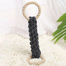 TwistRope™ Double-Ring Cotton Dog Rope Toy – Durable Bite-Resistant Tug & Dental Chew for Medium to Large Dogs