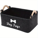 TidyPaws™ Felt Pet Toy Storage Basket