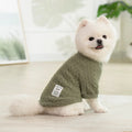 CozyKnit™ Solid Warm Dog & Cat Sweater – Soft Polyester Autumn/Winter Pet Clothes (XS–2XL)