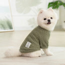 CozyKnit™ Solid Warm Dog & Cat Sweater – Soft Polyester Autumn/Winter Pet Clothes (XS–2XL)