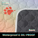 Shield-Flow™ Reversible Leakproof Mat: Waterproof Protective Cover for Pets & Kids