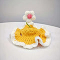FloralCrown™ Knitted Flower Cat Hat