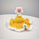 FloralCrown™ Knitted Flower Cat Hat