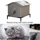 Guardian-Shelter™ Waterproof Outdoor Cat House: Insulated Winter Nest for Cats & Small Dogs