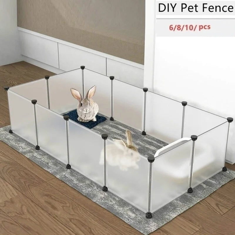 Flexi-Space™ Modular Pet Playpen – Customizable Indoor Fence for Small Animals