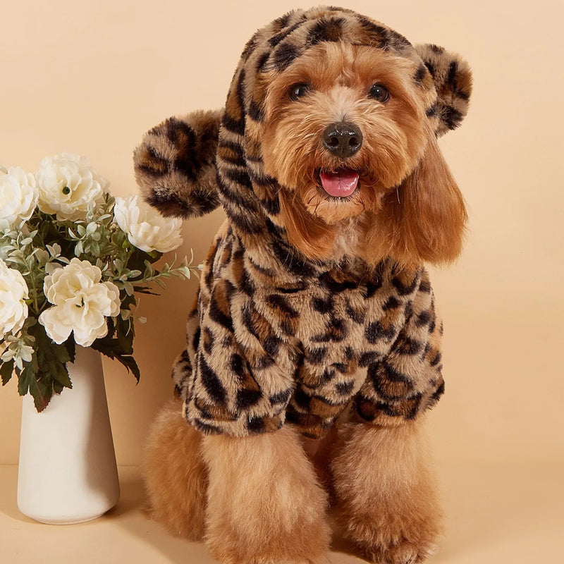WildCub™ Leopard Print Dog Hoodie