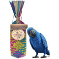 ForageFun™ Natural Parrot Foraging & Shredding Toy – Woven Rattan Chew Toy for Small & Medium Birds