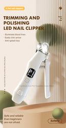 Duo-Trim™ 2-in-1 Pet Nail Clipper & Grinder – Precision LED & Ultra-Quiet Motor