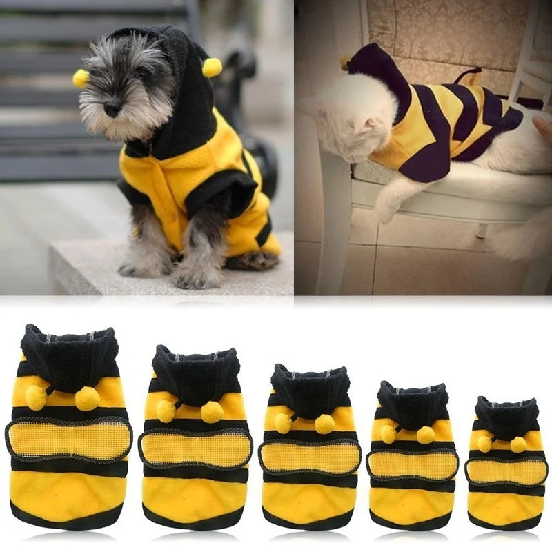 BuzzyCub™ Bee Fleece Dog Hoodie