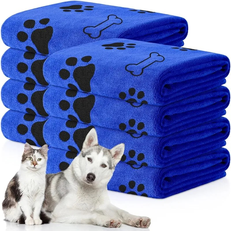 DryPaw™ Quick-Drying Microfiber Pet Towel – Ultra-Absorbent Bath & Car Wipe for Dogs