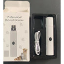 QuietGrind™ Electric Pet Nail Grinder – Quiet USB Rechargeable Claw Trimmer with LED Light & Safety Guard