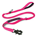 Tactical Shock-Absorbing Bungee Leash: Heavy-Duty Reflective Lead with Integrated Car Seatbelt