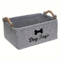 TidyPaws™ Felt Pet Toy Storage Basket