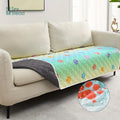 Shield-Flow™ Reversible Leakproof Mat: Waterproof Protective Cover for Pets & Kids
