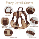 Chocolate Luxe™ Personalized No-Pull Harness: Adjustable Premium Comfort for All Sizes
