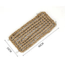 GrassWeave™ Parrot Climbing Rope Ladder & Seagrass Hammock – 4-Hook Hanging Foraging Mat for Birds