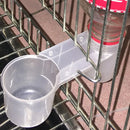 HydroSip™ Transparent Bird Drinker Cups – 10-Pack Plastic Cage Water Feeders for Parrots & Pigeons