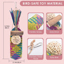 ForageFun™ Natural Parrot Foraging & Shredding Toy – Woven Rattan Chew Toy for Small & Medium Birds