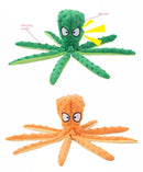 OctoSqueeze™ No-Stuffing Crinkle Octopus Dog Toy – Squeaky Plush for Puppy Teething & Interactive Play