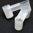 HydroSip™ Transparent Bird Drinker Cups – 10-Pack Plastic Cage Water Feeders for Parrots & Pigeons