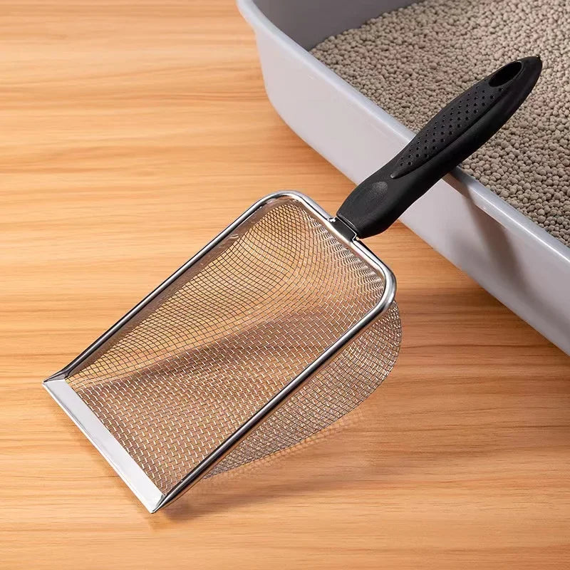 SteelScoop™ Durable Stainless Steel Litter Scooper – Ergonomic & Easy-Clean for Cats & Dogs