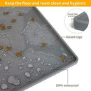 Pure-Floor™ Waterproof Silicone Pet Mat: Mess-Proof Food & Water Placemat with Raised Edges