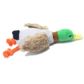 Quack-Tough™ Corduroy Duck: Interactive Squeaky Toy with Dental Chew Rope
