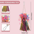 ForageFun™ Natural Parrot Foraging & Shredding Toy – Woven Rattan Chew Toy for Small & Medium Birds
