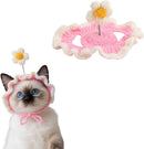 FloralCrown™ Knitted Flower Cat Hat