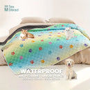 Shield-Flow™ Reversible Leakproof Mat: Waterproof Protective Cover for Pets & Kids