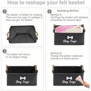 TidyPaws™ Felt Pet Toy Storage Basket