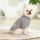 CozyKnit™ Solid Warm Dog & Cat Sweater – Soft Polyester Autumn/Winter Pet Clothes (XS–2XL)