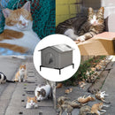 Guardian-Shelter™ Waterproof Outdoor Cat House: Insulated Winter Nest for Cats & Small Dogs