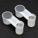 HydroSip™ Transparent Bird Drinker Cups – 10-Pack Plastic Cage Water Feeders for Parrots & Pigeons