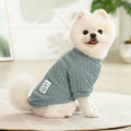 CozyKnit™ Solid Warm Dog & Cat Sweater – Soft Polyester Autumn/Winter Pet Clothes (XS–2XL)