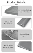 Pure-Floor™ Waterproof Silicone Pet Mat: Mess-Proof Food & Water Placemat with Raised Edges